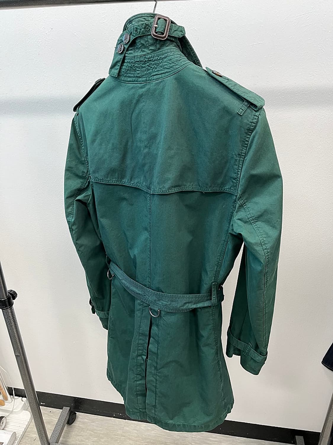 100) 버버리 모스그린 코튼 트렌치코트  상품이미지5