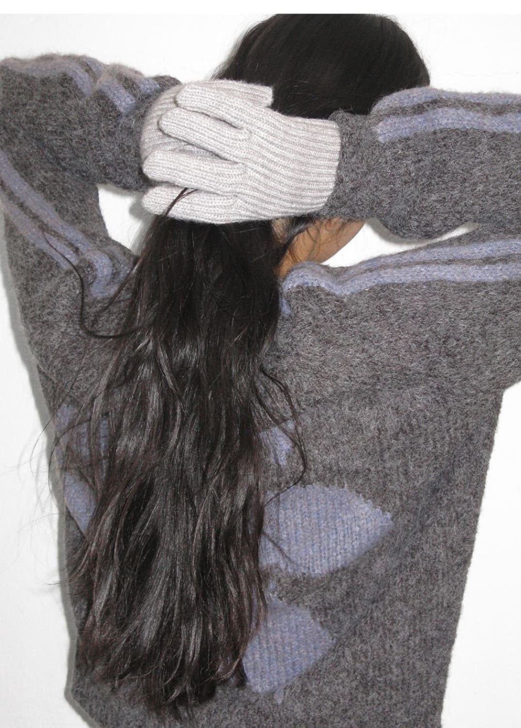 파르티멘토 니트 스웨터 차콜 상품이미지5