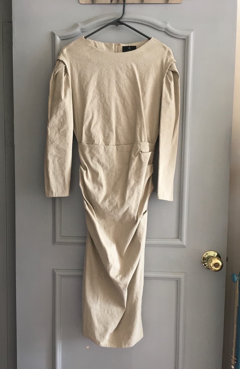 랑방컬렉션 린넨 드레이프 원피스 82사이즈 상품이미지1