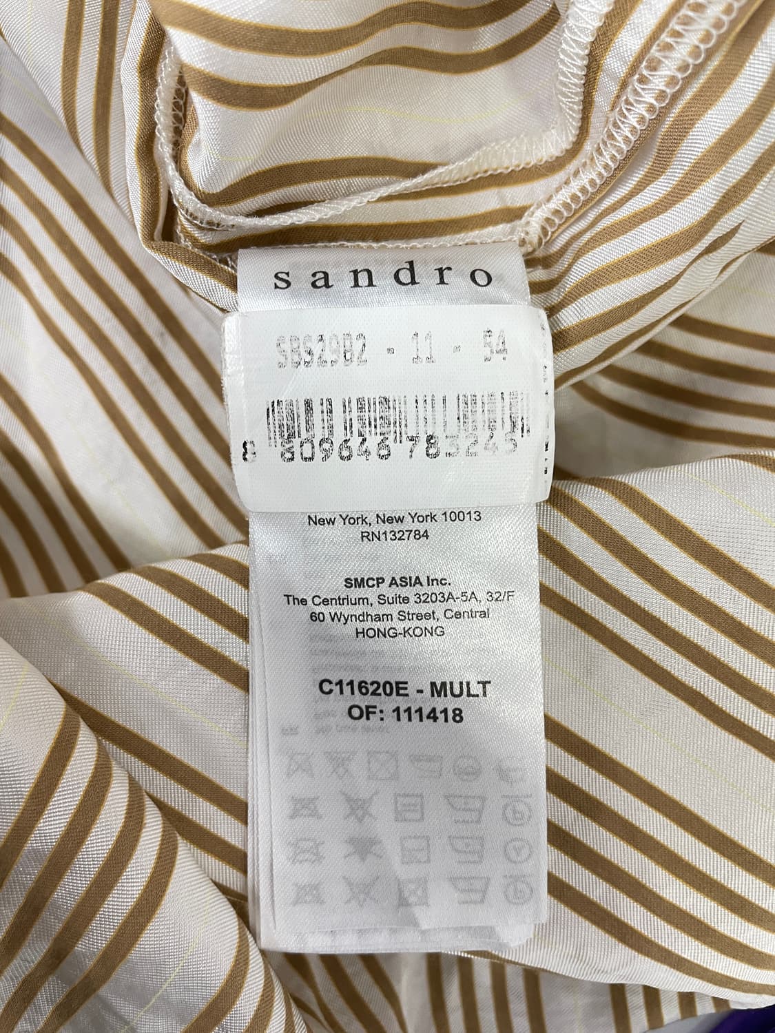 산드로 멀티 컬러 스트라이프 반팔 셔츠 상품이미지7