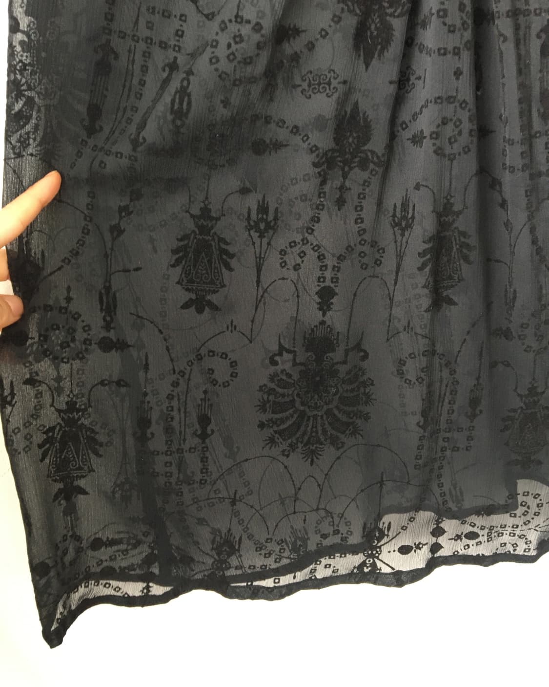 Ornament pattern see through sleeveless  상품이미지4