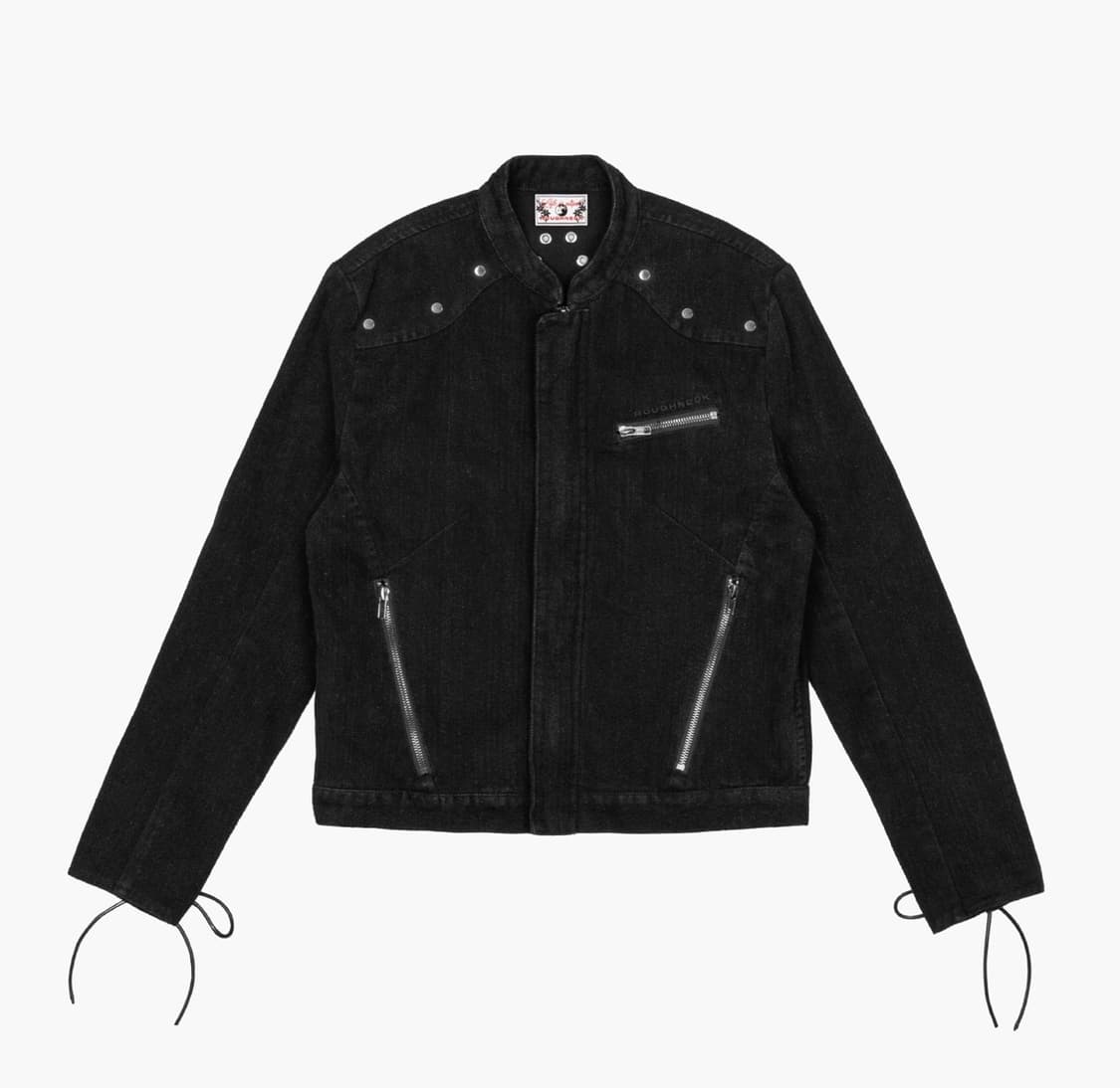 러프넥 빈티지 데님 라이더 자켓 상품이미지1