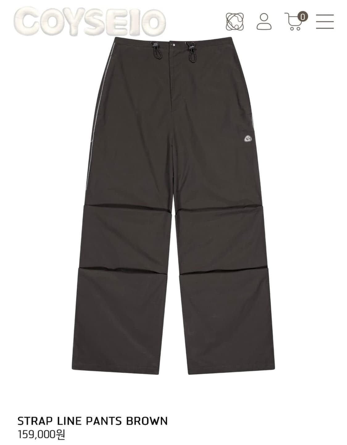 코이세이오 스트랩 라인 팬츠 브라운 1사이즈 스마트어반유즈풀 suu 상품이미지1