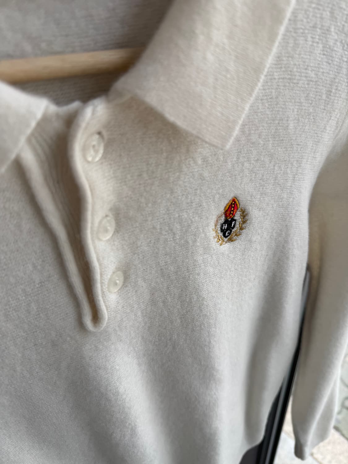 S/ 헤리티지플로스 캐시미어 블랜딩 폴로 니트 상품이미지6