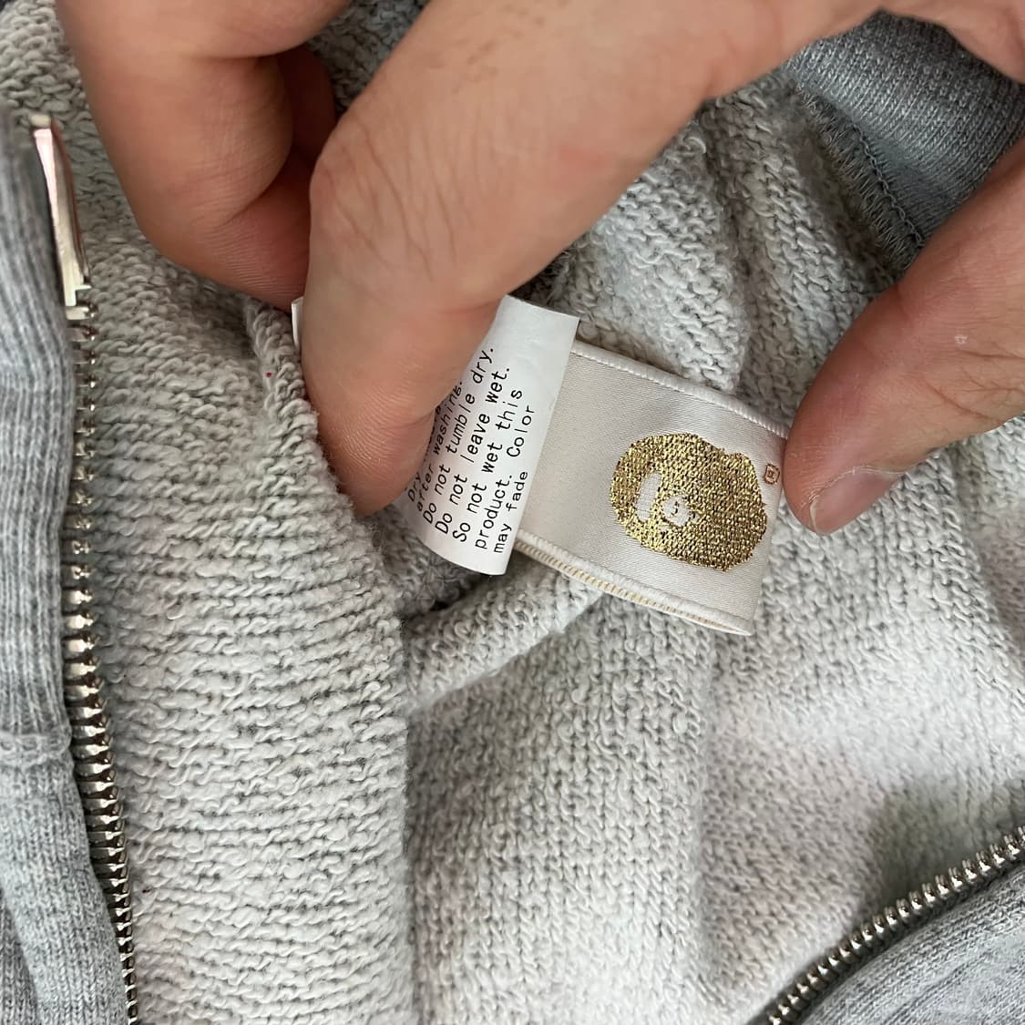 베이프 그레이 브라운 스타 후드 y2k 스트릿 갸루 펑키 일본빈티 상품이미지8