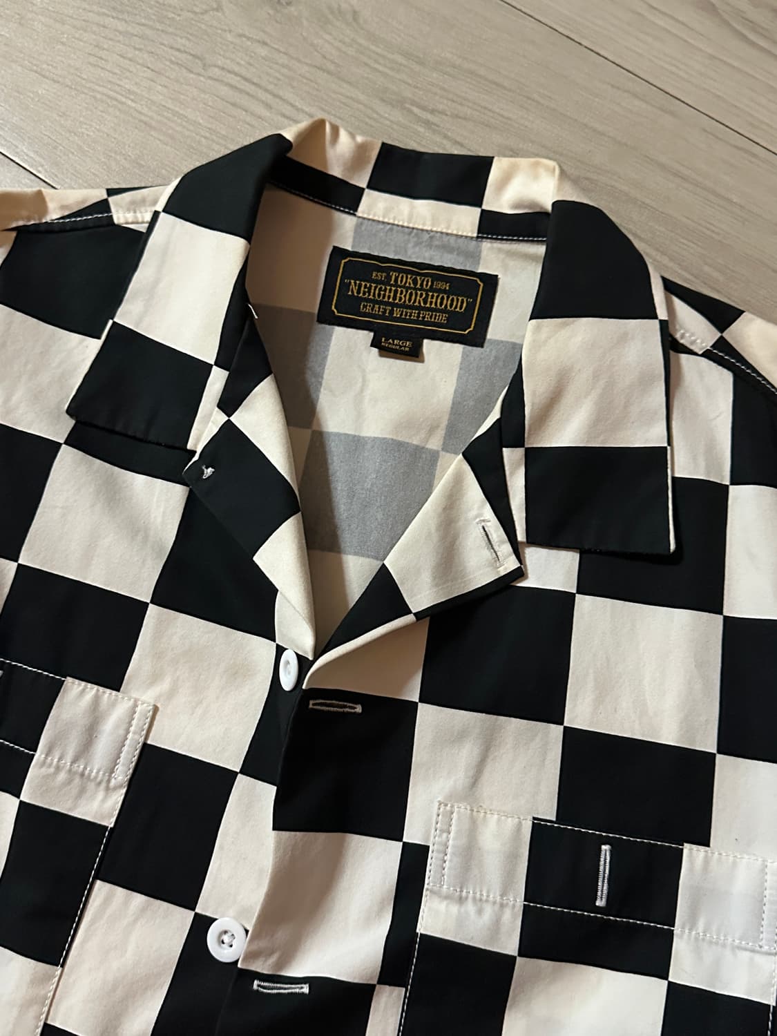 네이버후드 체커보드 셔츠 상품이미지3