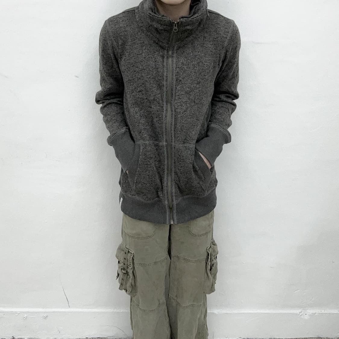 Heather Fleece stand bono jacket  상품이미지2