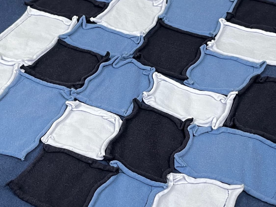 rolled edge patchwork T-shirt 상품이미지3