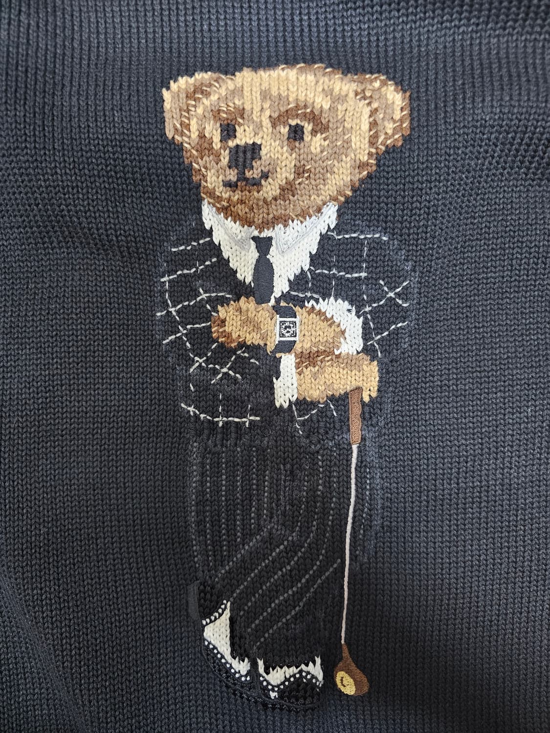 폴로 골프 베어 곰돌이 니트 블랙 XL 상품이미지2