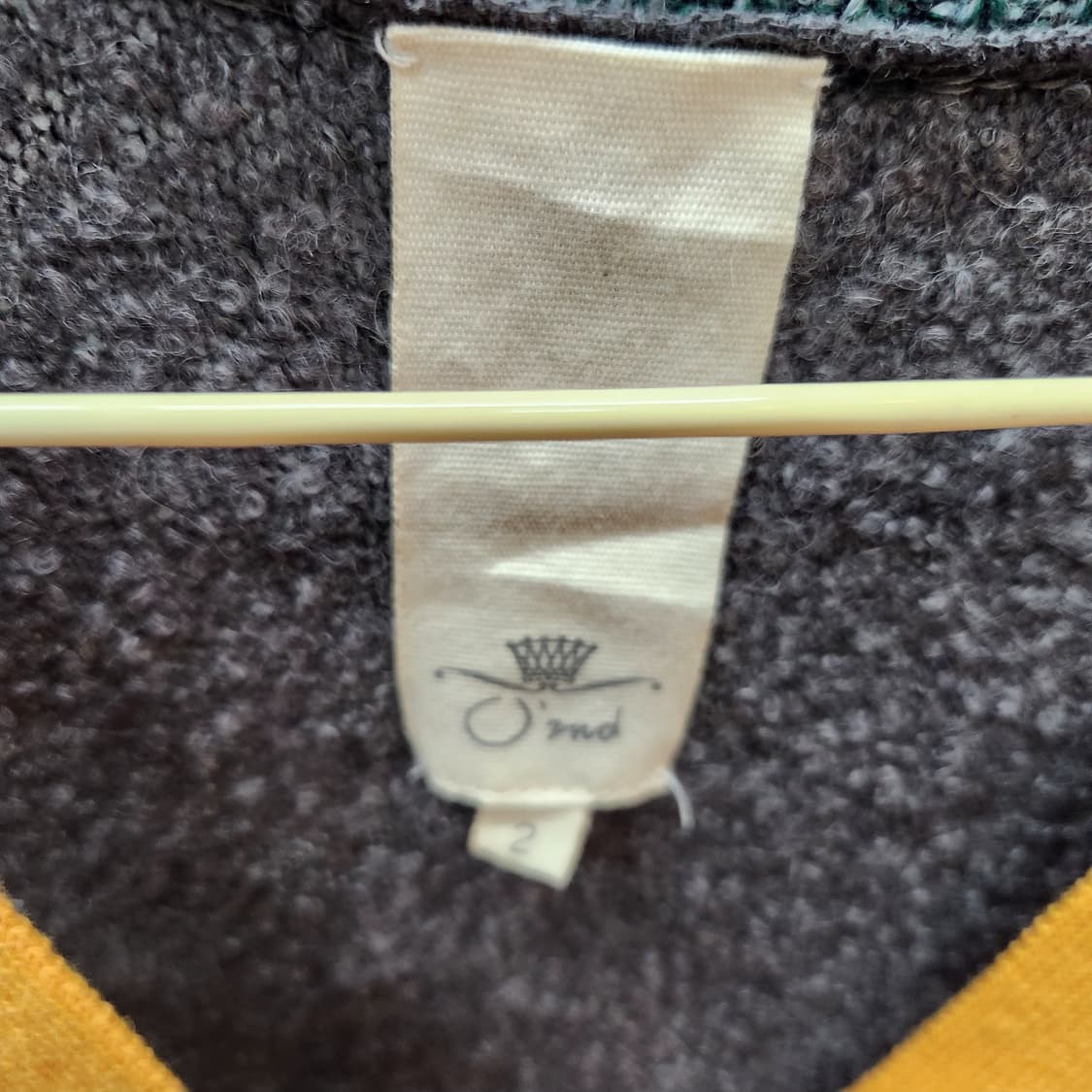 오즈세컨 투톤 울 가디건 2(L) 상품이미지5