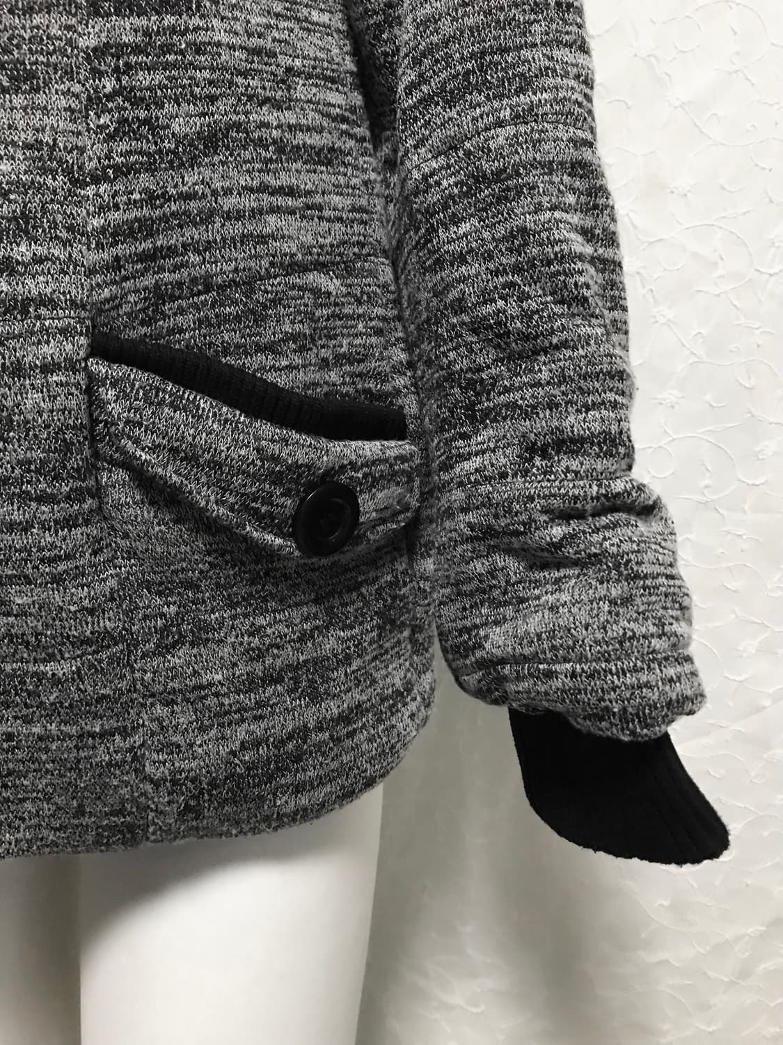 빈티지 vkei 펑크 사선 버튼 하이넥 집업 점퍼 상품이미지5