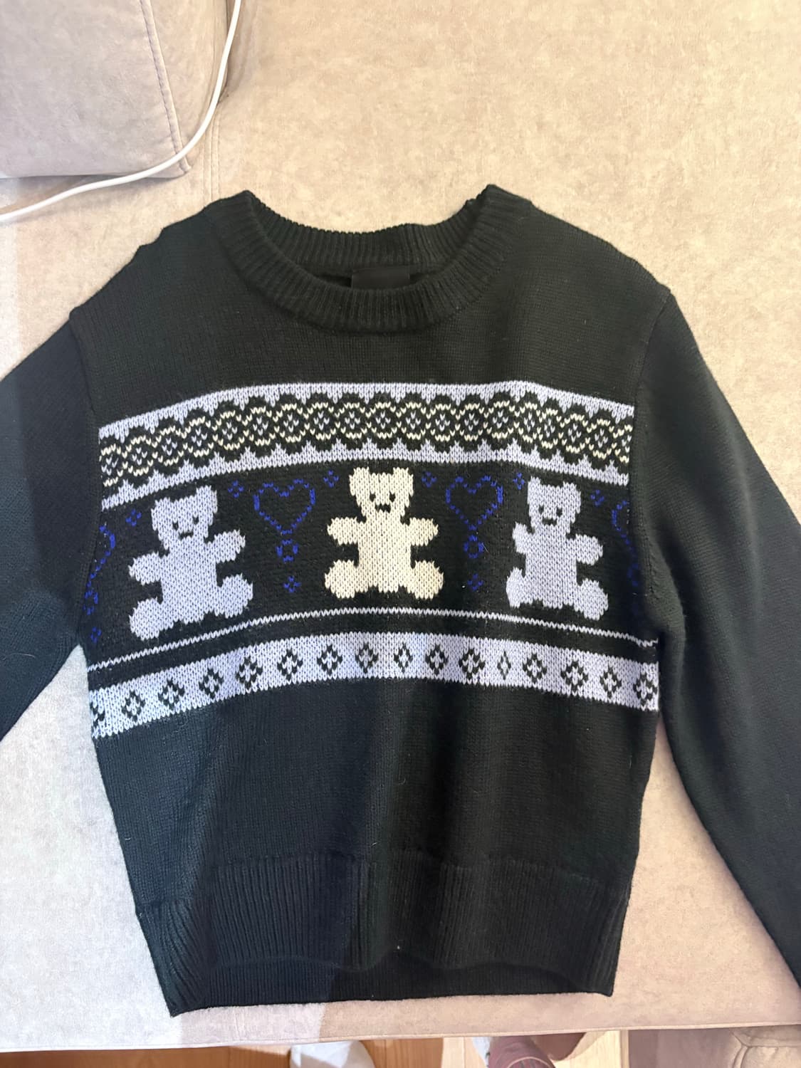 아크메드라비 acme d la vie 곰돌이 크롭니트 상품이미지1