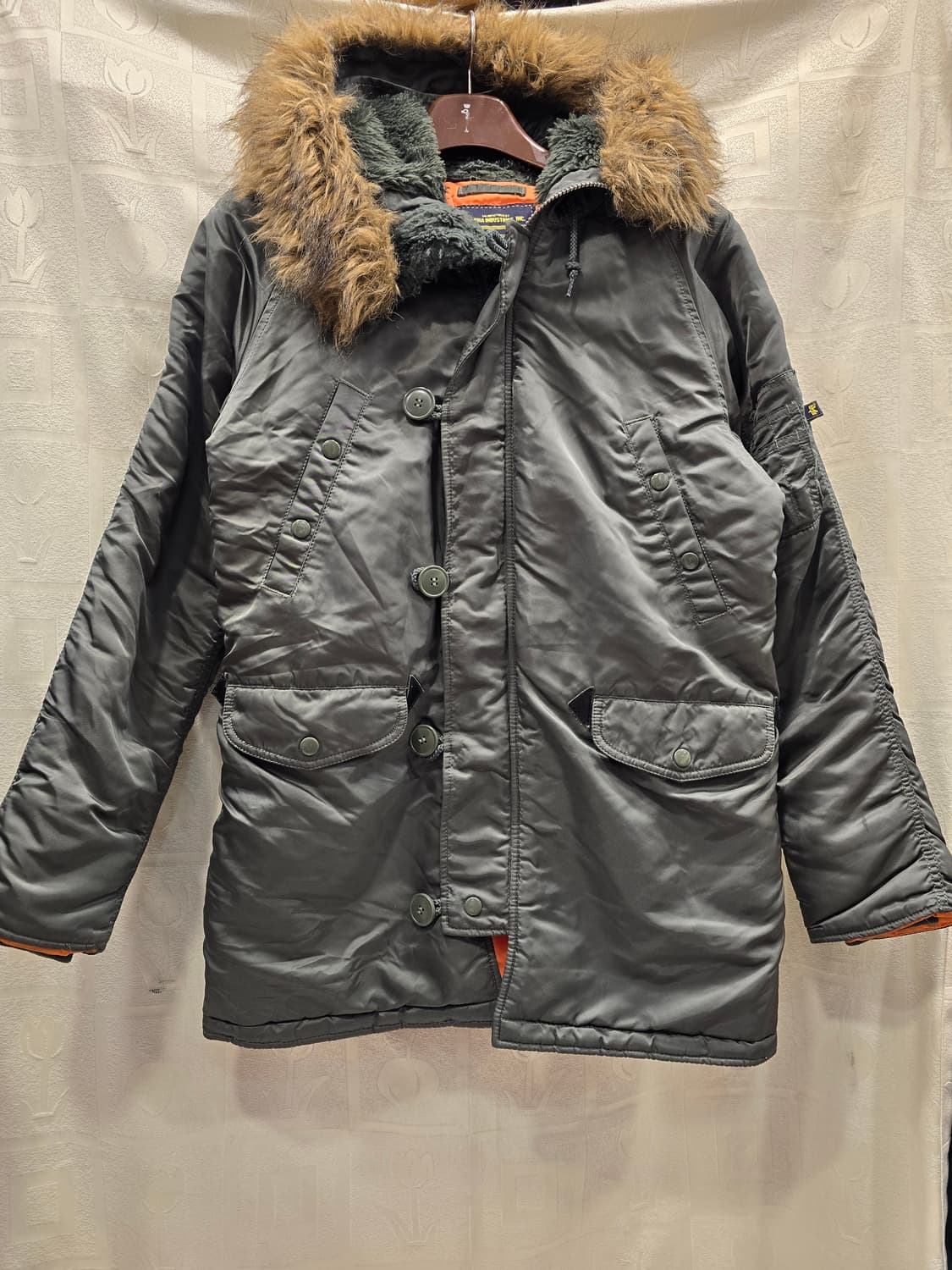 알파인더스트리 N-3B 카키 야상 S 상품이미지1