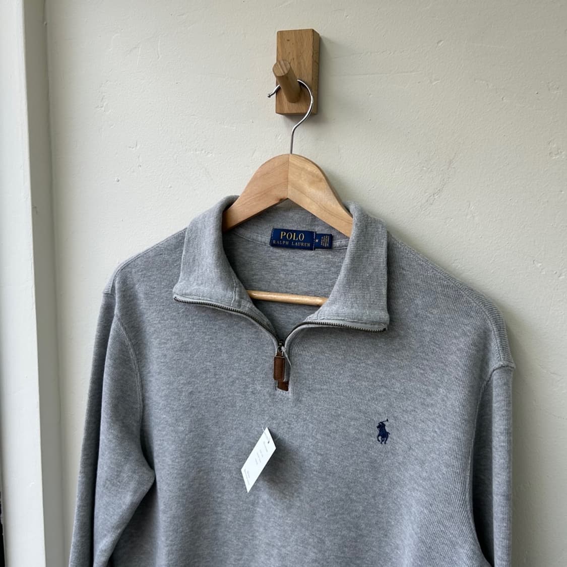 15423 - 폴로 랄프로렌 그레이 반집업 니트 상품이미지1