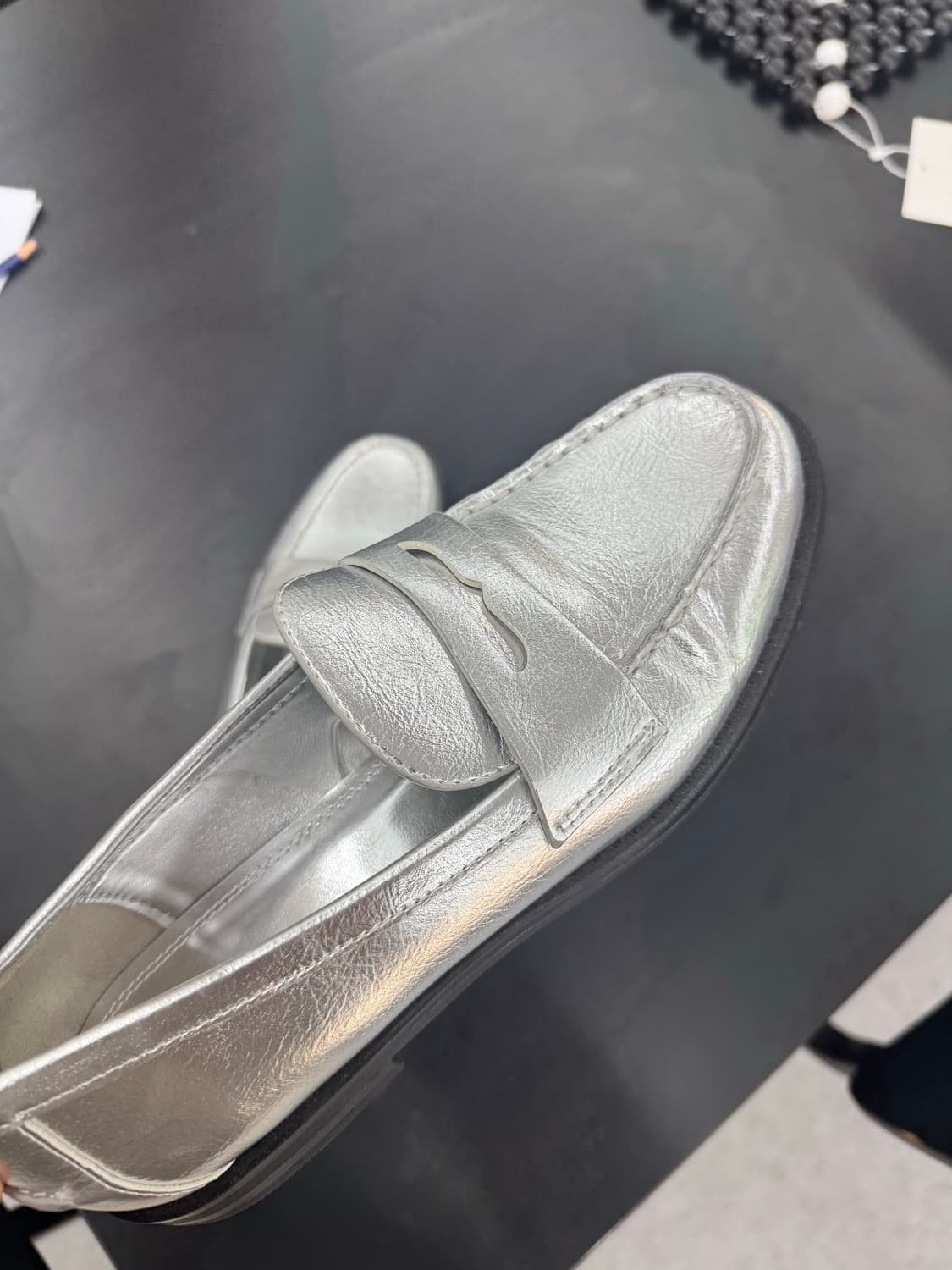 여성용 자라 실버 로퍼(240) 상품이미지2