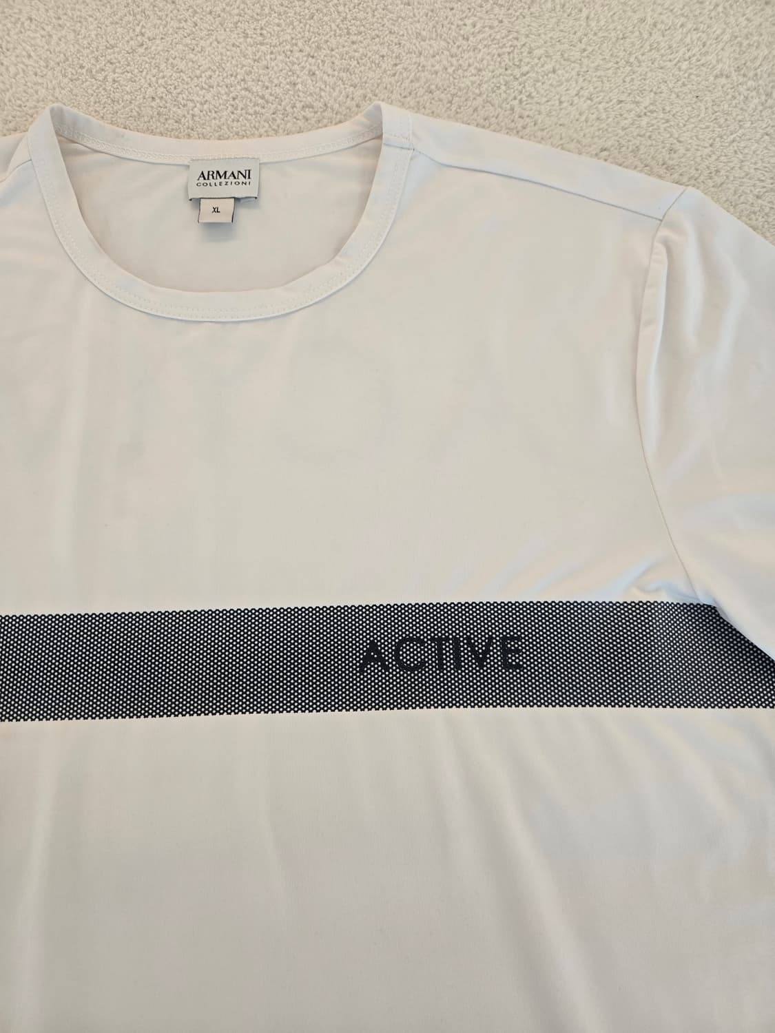 아르마니 액티브 반팔 티셔츠 화이트 XL 상품이미지4