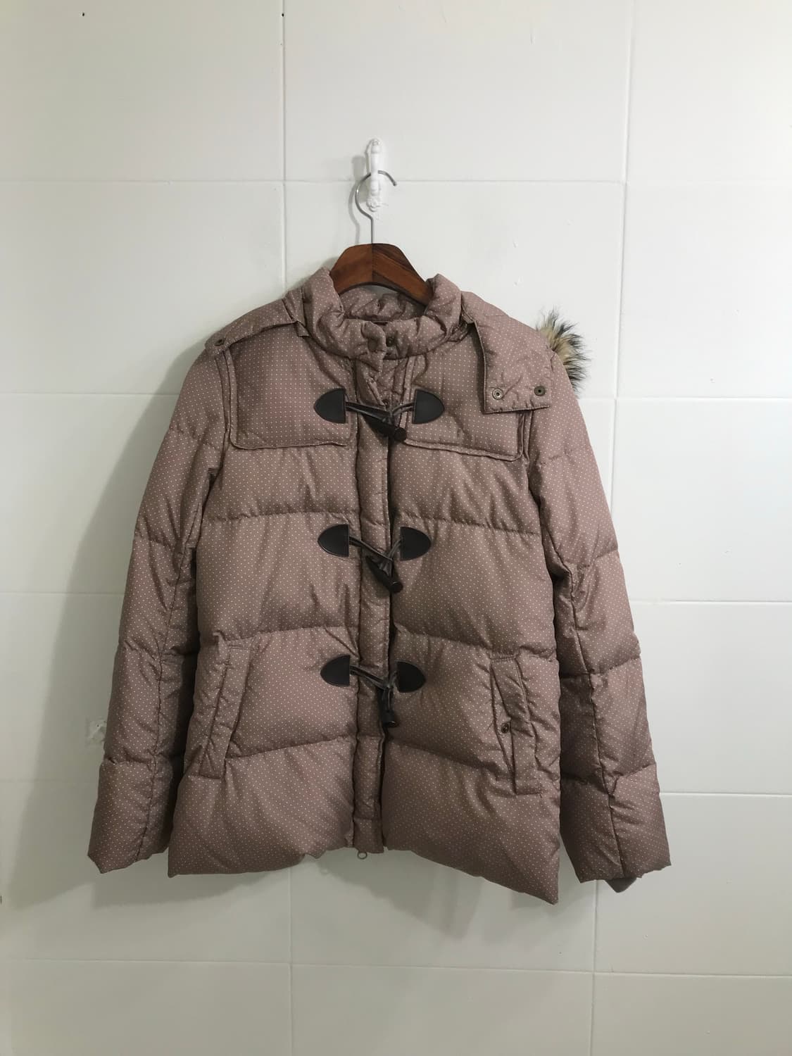 액시즈팜 도트 리본 떡볶이 패딩 모리걸 코디세트 상품이미지4