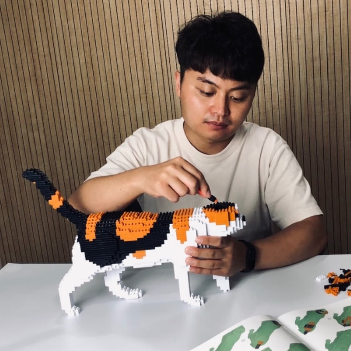 (미개봉 새제품) JEKCA 제카 블럭 고양이 시리즈 인테리어 소품 상품이미지2