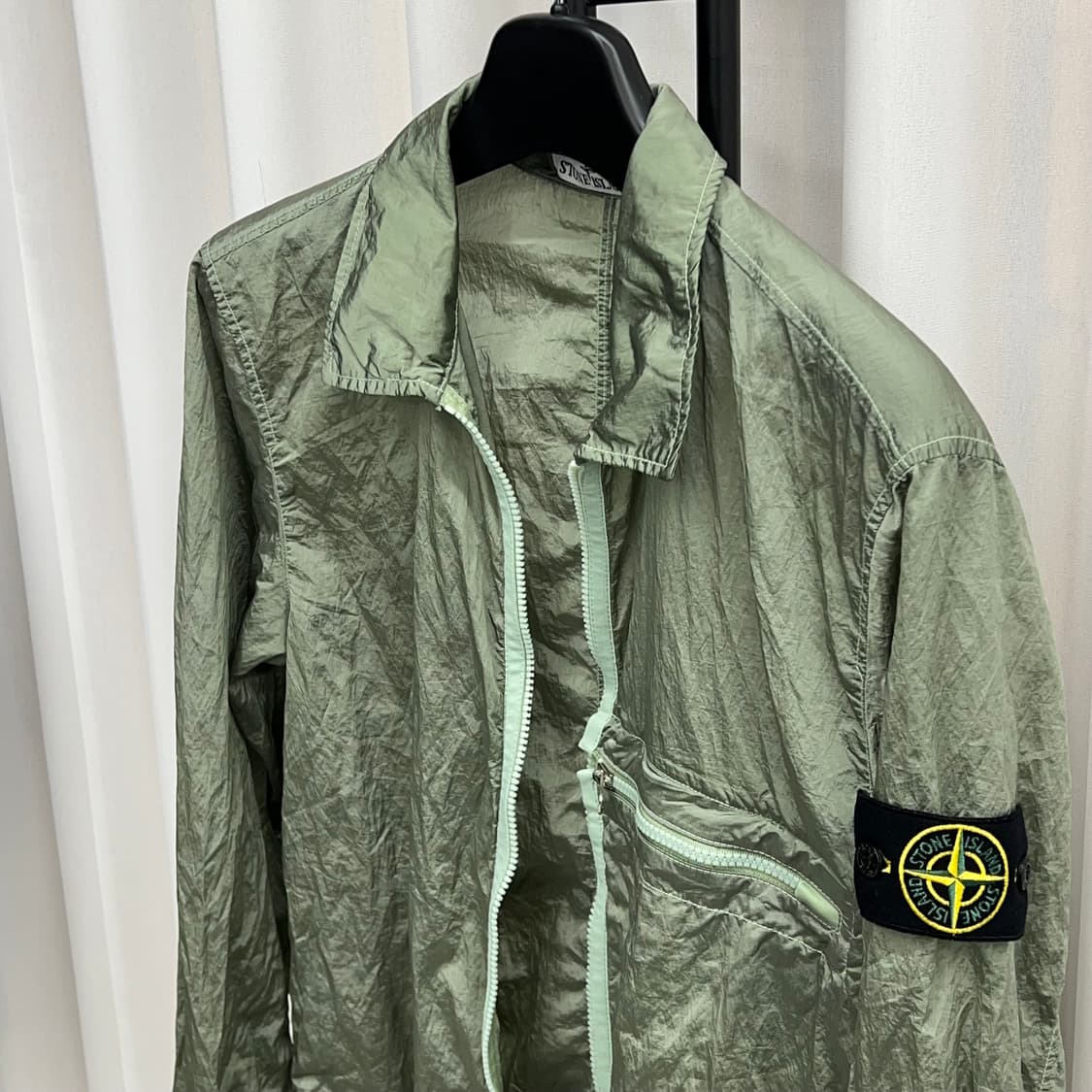 스톤아일랜드 나일론 메탈 오버셔츠 (L) 상품이미지3