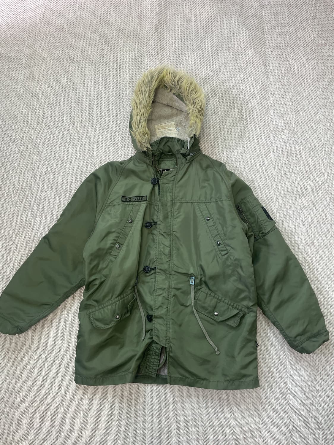 Bigstar Usa N-2B 밀리터리 퍼 후드 파카 J04137 상품이미지1