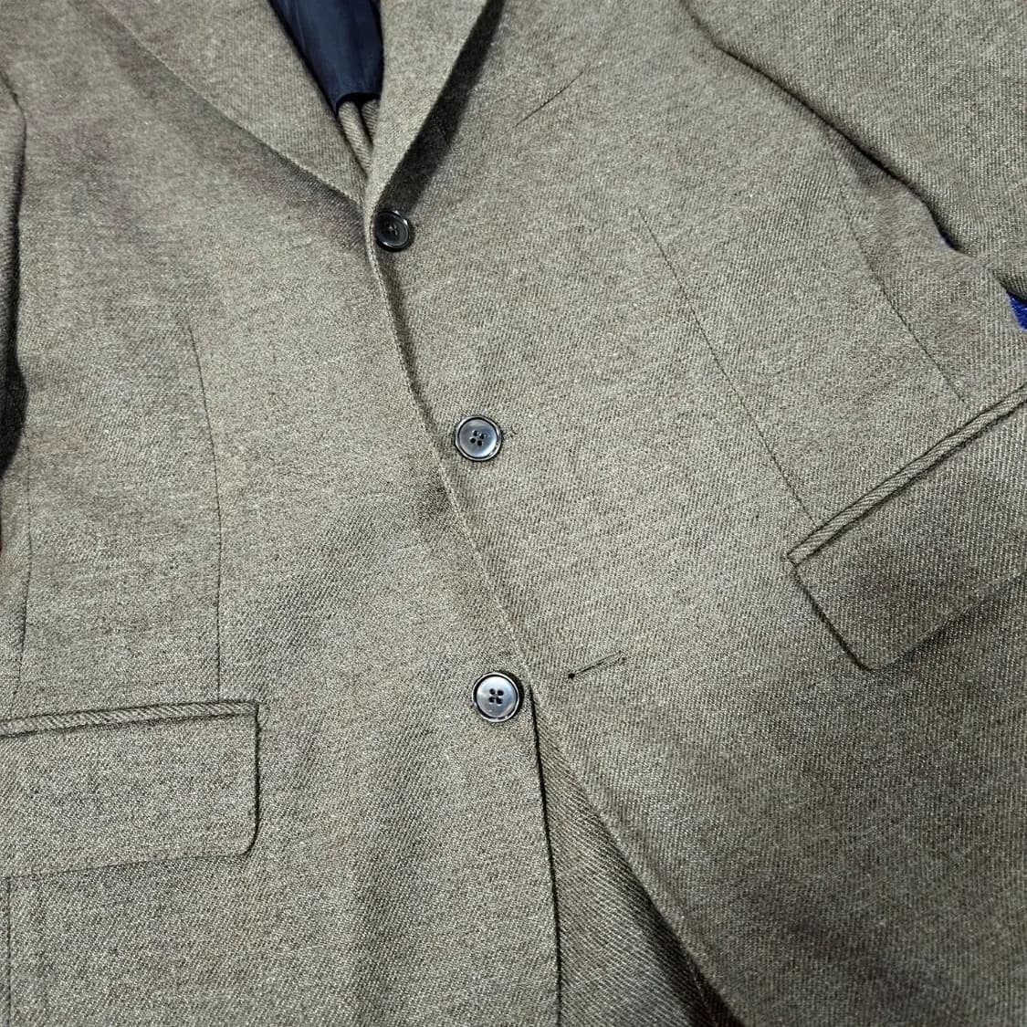 맨온더분(Man on the boon) 캐시미어 울 혼방 3버튼 헤링본  상품이미지3