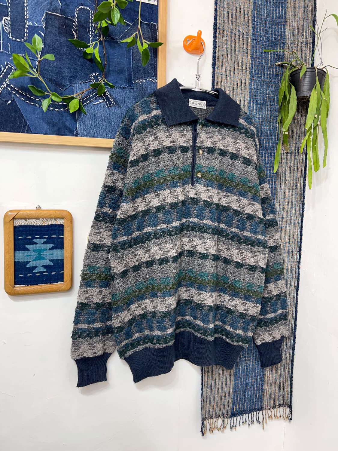 MAESTRAMI Pattern Polo Knit  [Made in It 상품이미지8