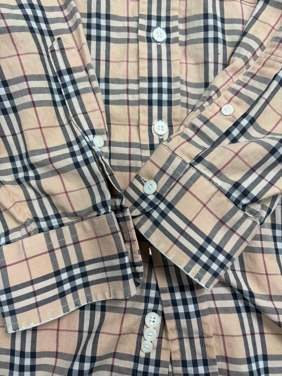 버버리 체크 셔츠 상품이미지6