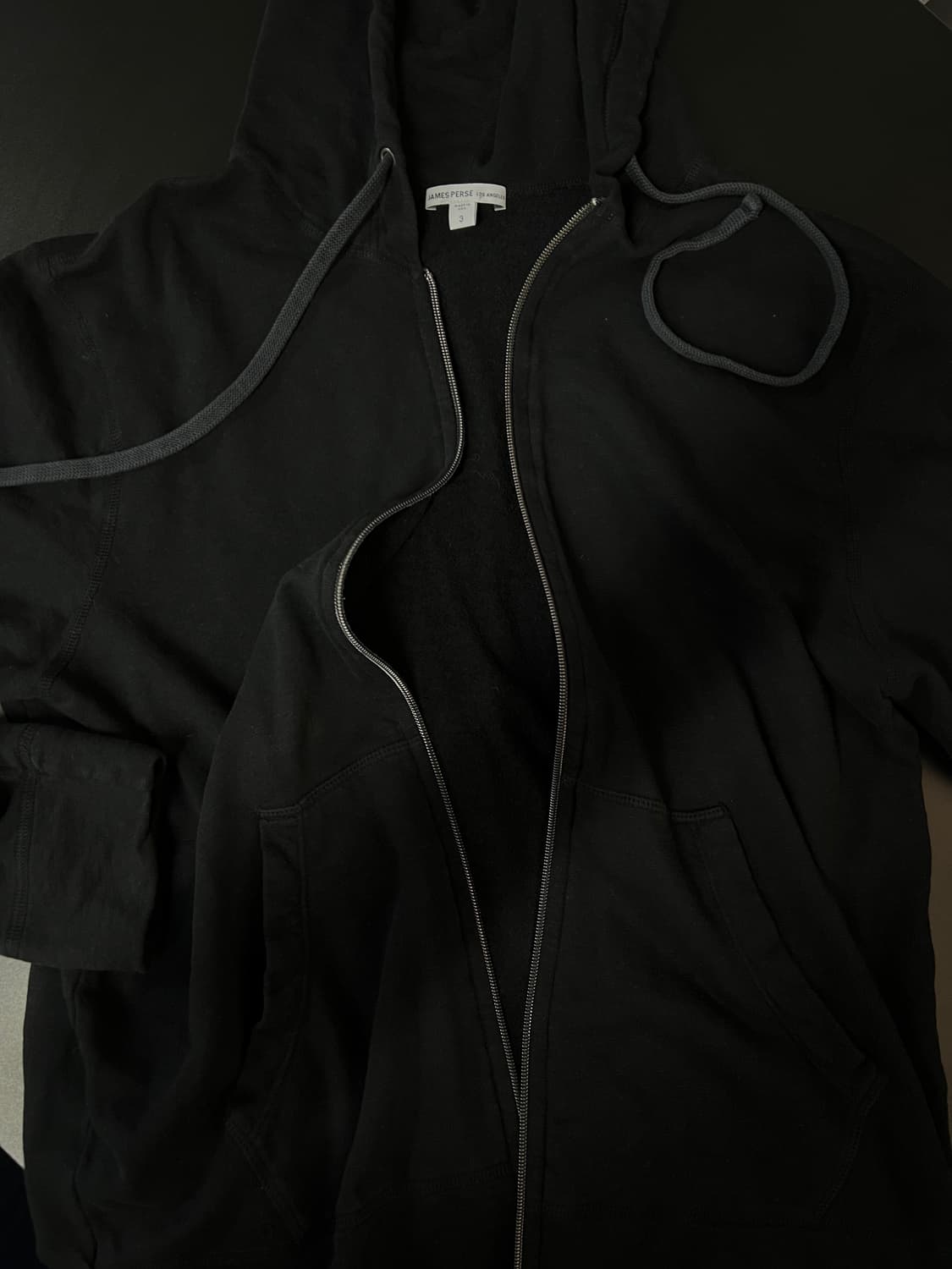 제임스펄스 후드집업 블랙 색상 3사이즈 상품이미지3
