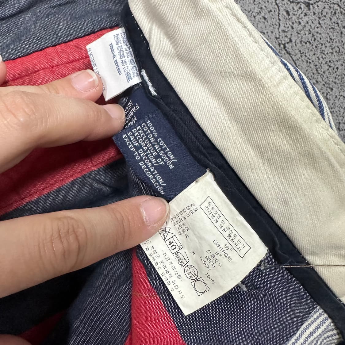 ✨ (바배) 타미 힐피거 스트라이프 카고 반바지  상품이미지5