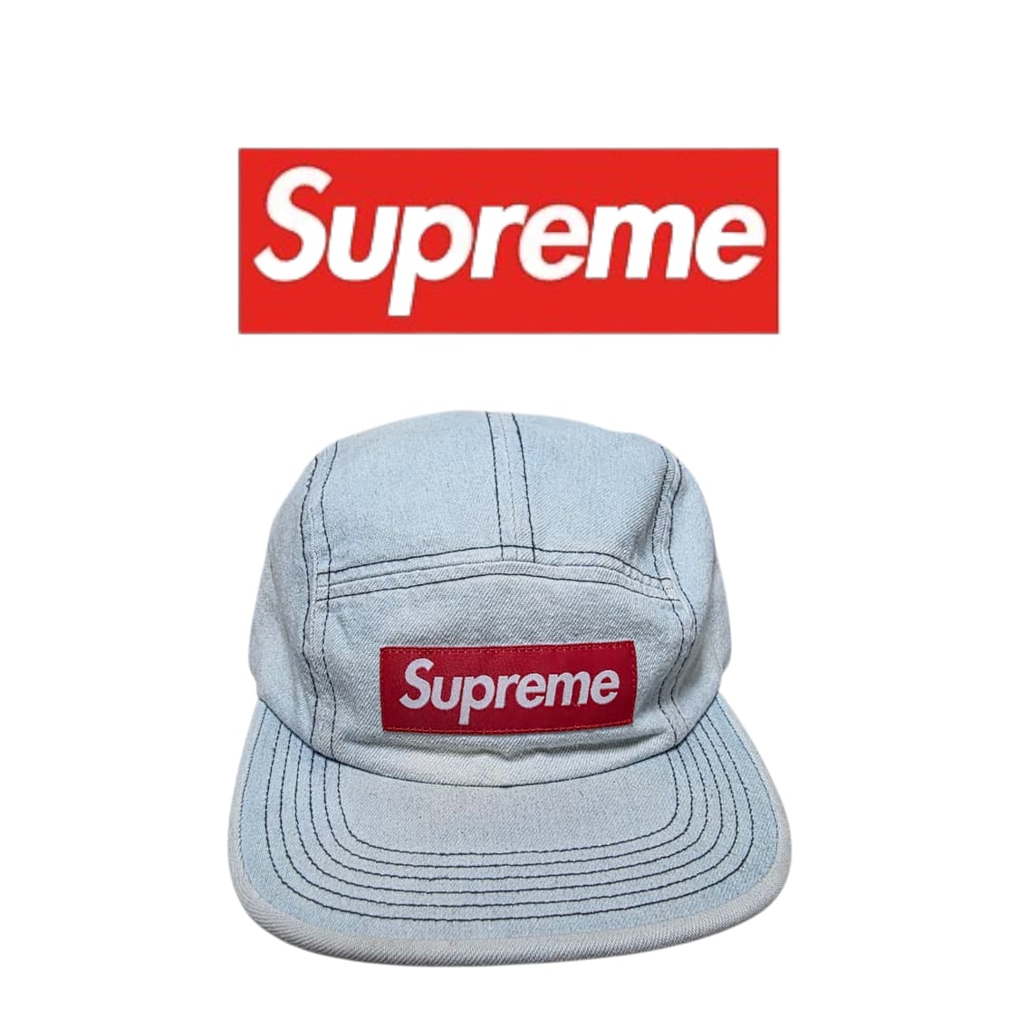 [OS] SUPREME 슈프림 데님 캠프캡 상품이미지1