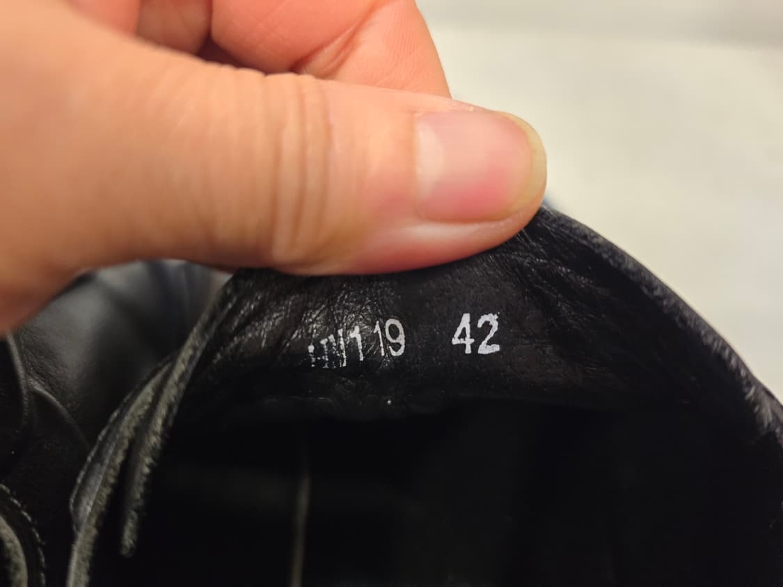 Jik's 소가죽 블랙 스트링 스니커즈 42사이즈(265~270) 상품이미지7