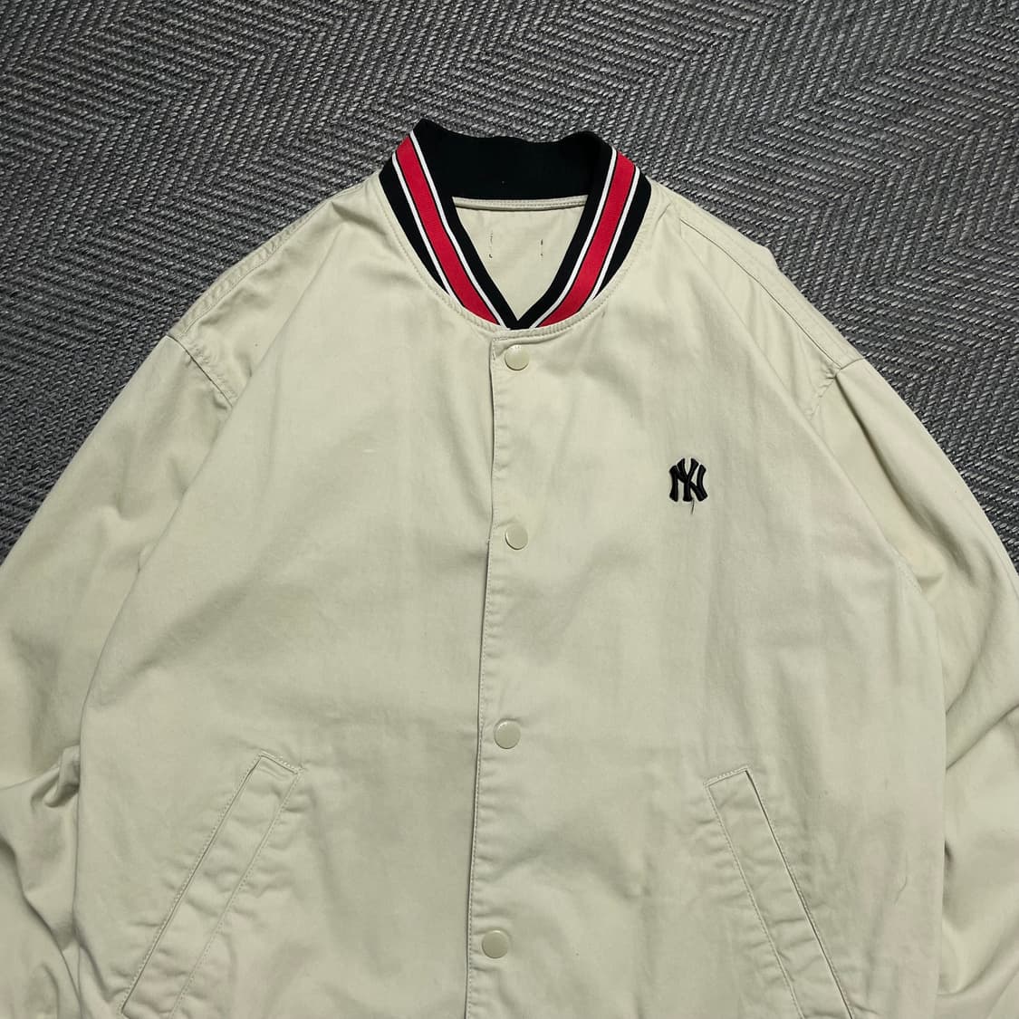 00s MLB 올드스쿨 뉴욕 양키스 베이스볼 바시티 자켓o 5281 상품이미지4