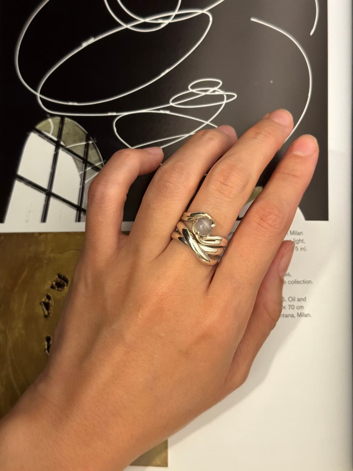 Moonstone 925silver ring 상품이미지6