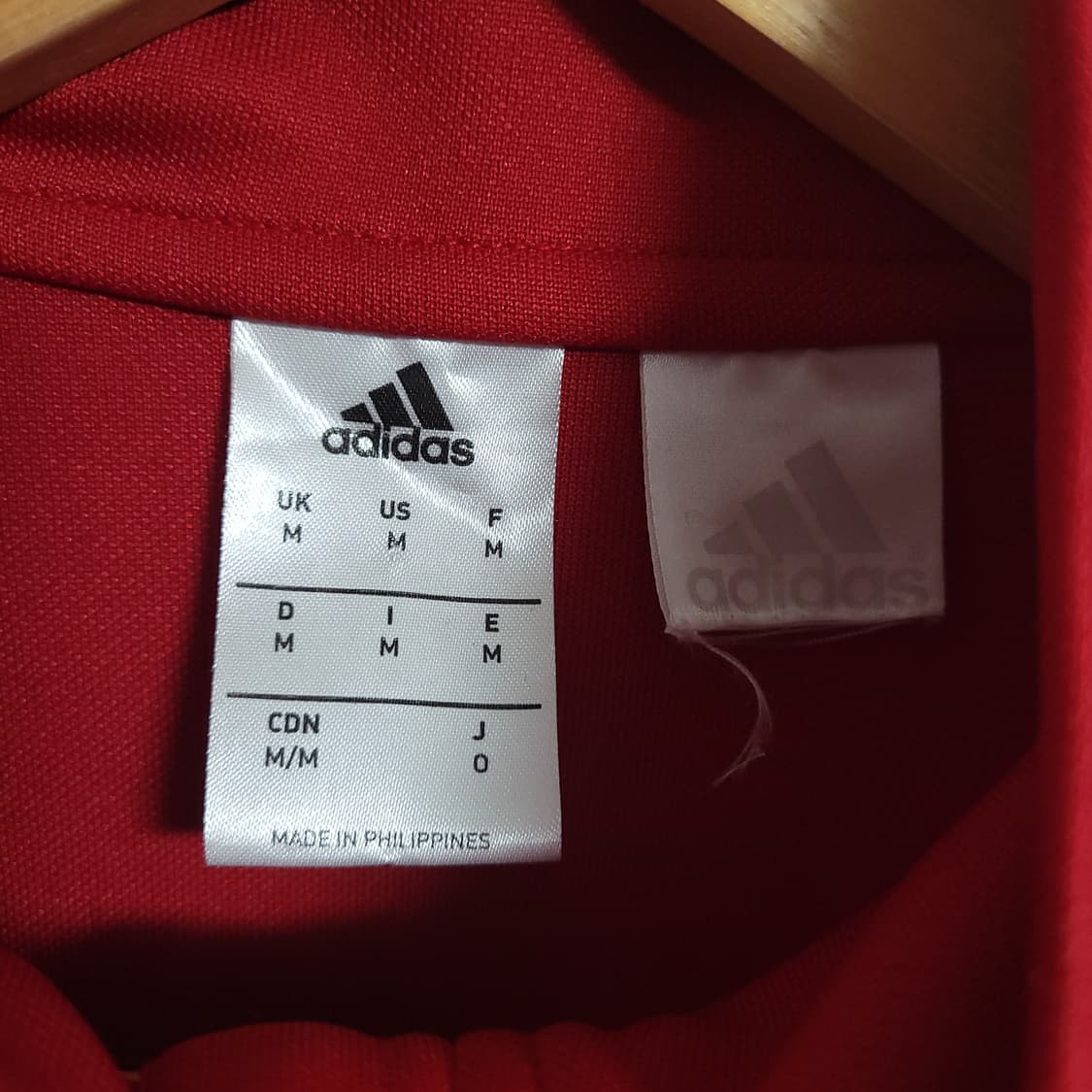 (M) ADIDAS 아디다스 레드 하프집업 긴팔티 롱슬리브 상품이미지2