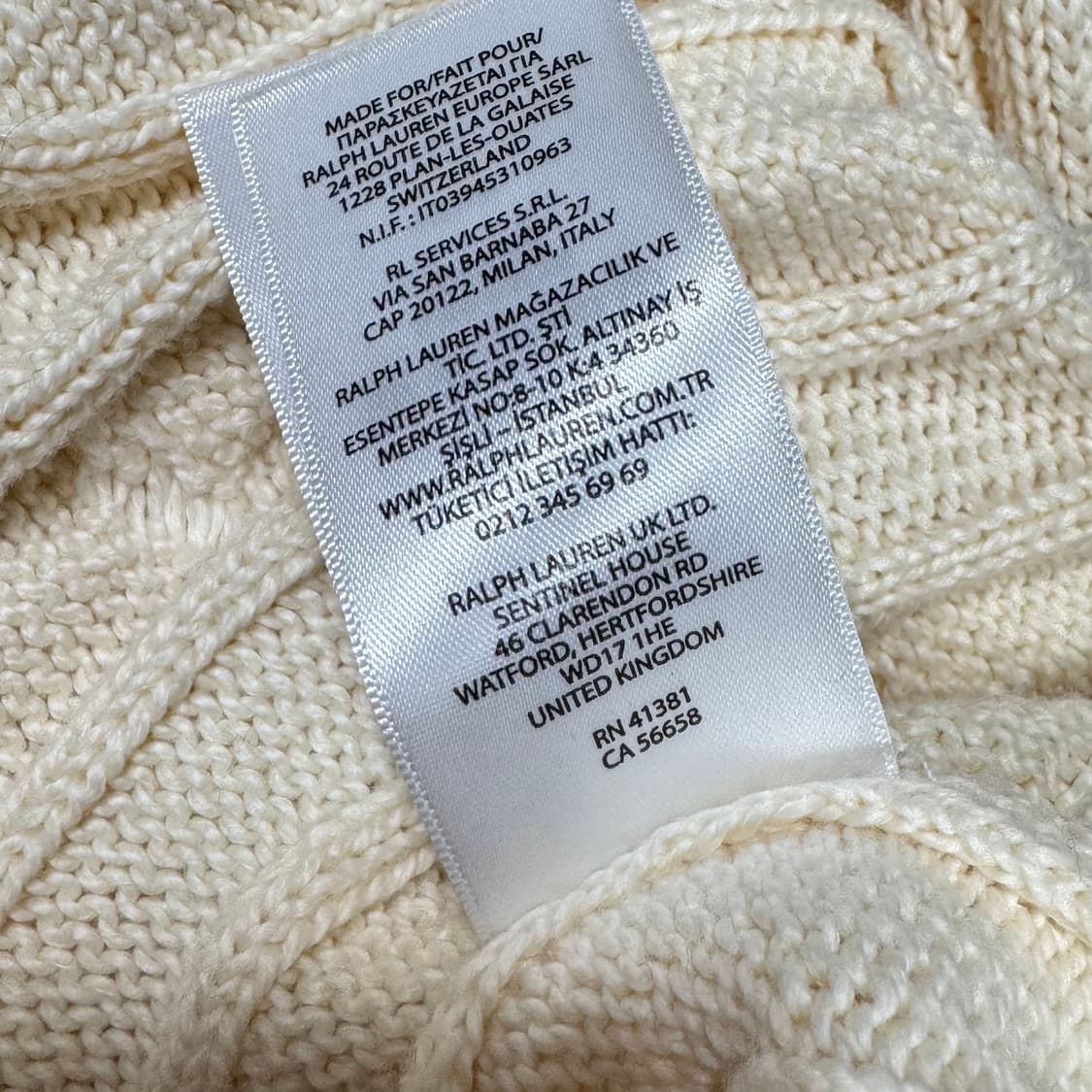 ✨ (바배) 폴로 랄프로렌 울 케이블 니트  상품이미지5