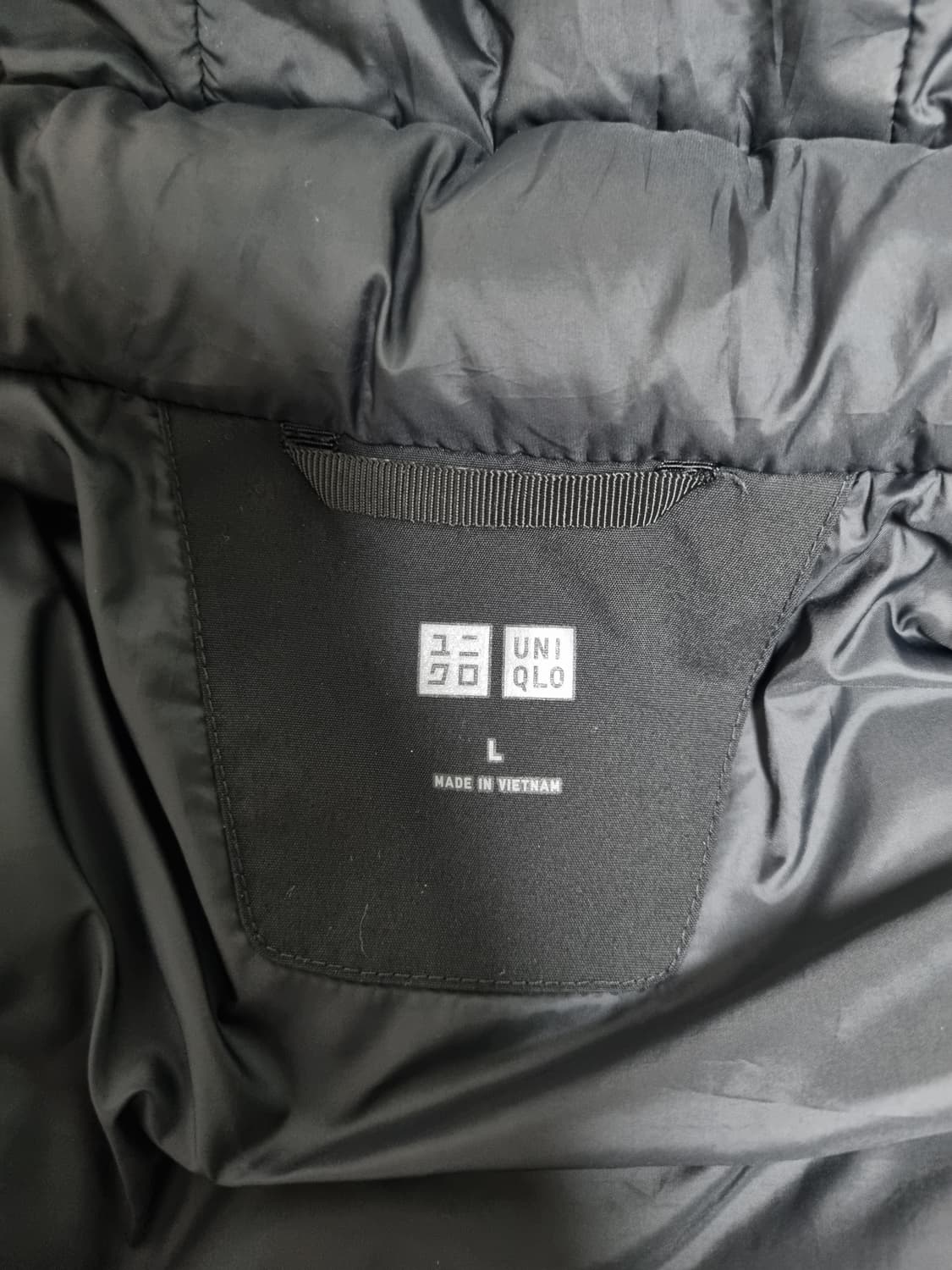 유니클로 하이브리드 다운 파카 L 라지 블랙 상품이미지5