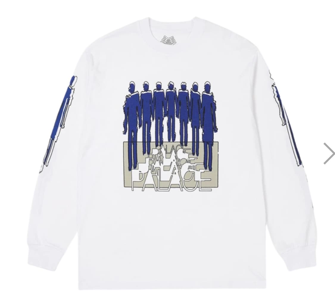 PALACE 팔라스 24SS 리피터 롱슬리브 화이트 XL 상품이미지1