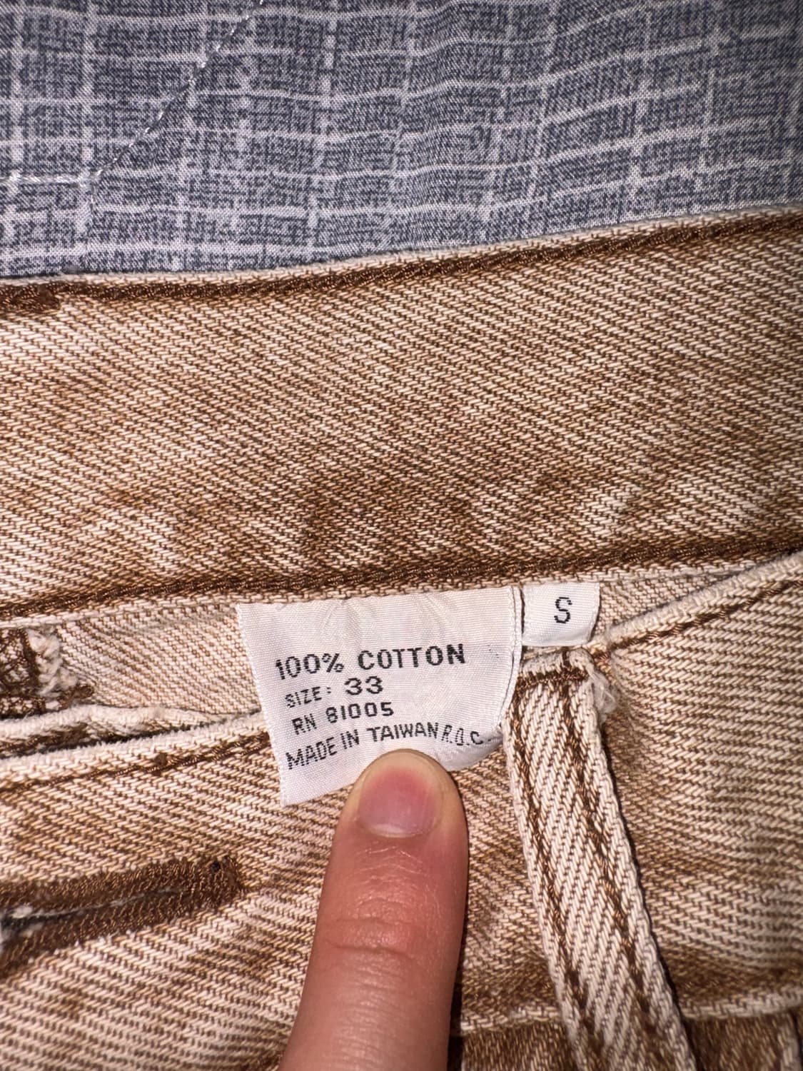 Washing Vintage Cotton semi wide Pants 상품이미지3