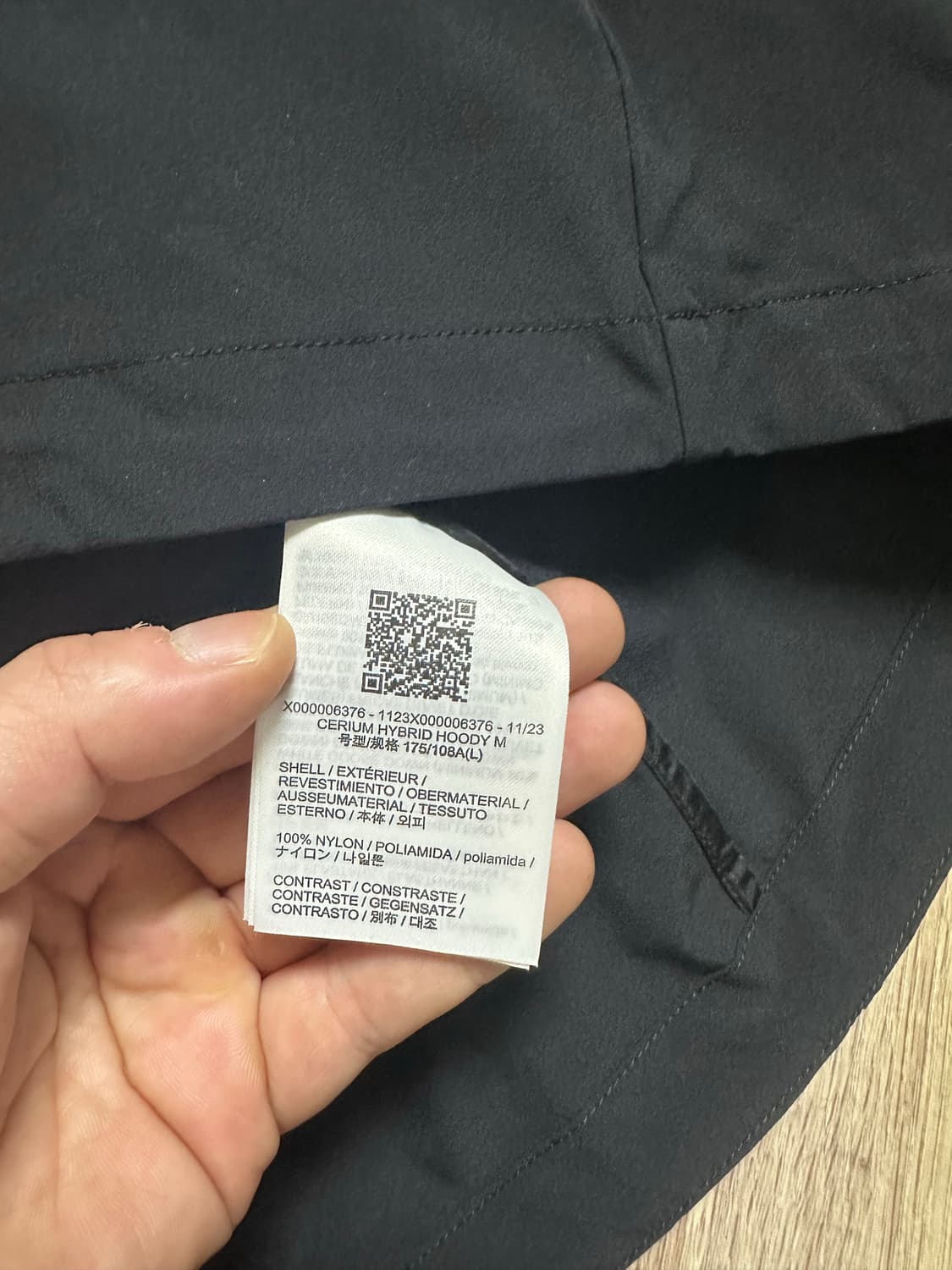 아크테릭스 세륨 하이브리드자켓 L사이즈(105)새상품 상품이미지4