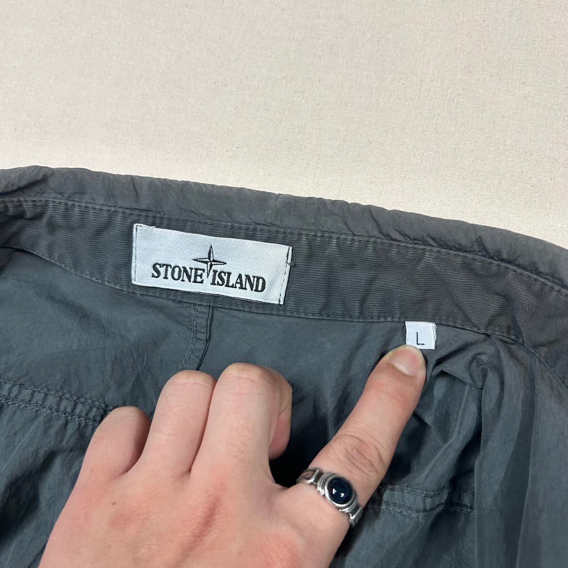 L) 스톤아일랜드 올드이펙트 오버셔츠 자켓 그레이 상품이미지7