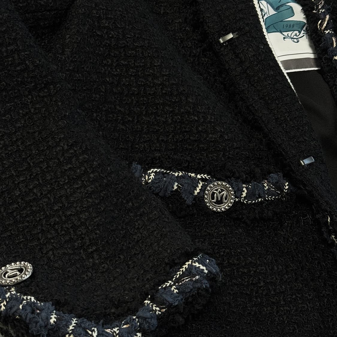 마인 MINE 로고 엠블럼 트위드 자켓 상품이미지4