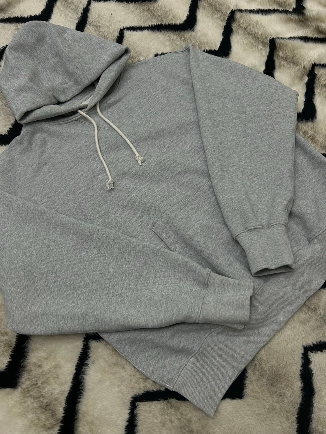 [XL]아웃스탠딩 리버스 헤비 후드/그레이 상품이미지1