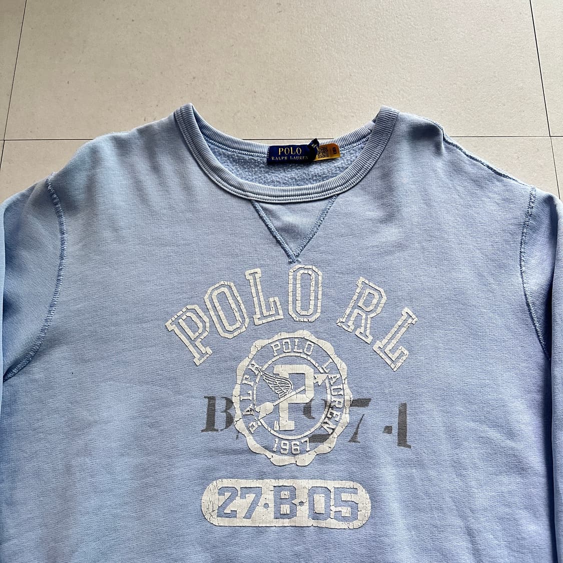 폴로 랄프로렌 P-Wing 피윙 맨투맨 스카이블루 L 상품이미지2