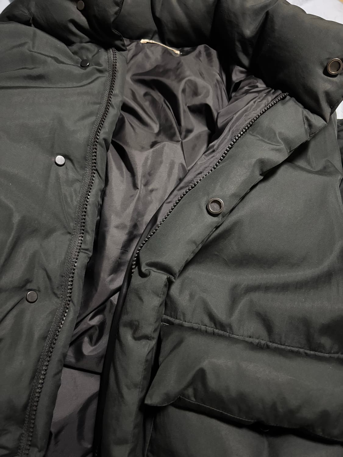 오라리 블랙 패딩 3사이즈 상품이미지8