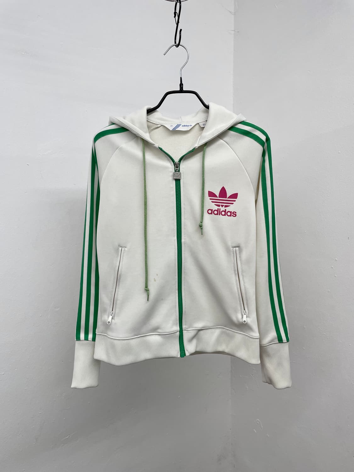 아디다스 흰초 파이어버드 후드 트랙집업 상품이미지1