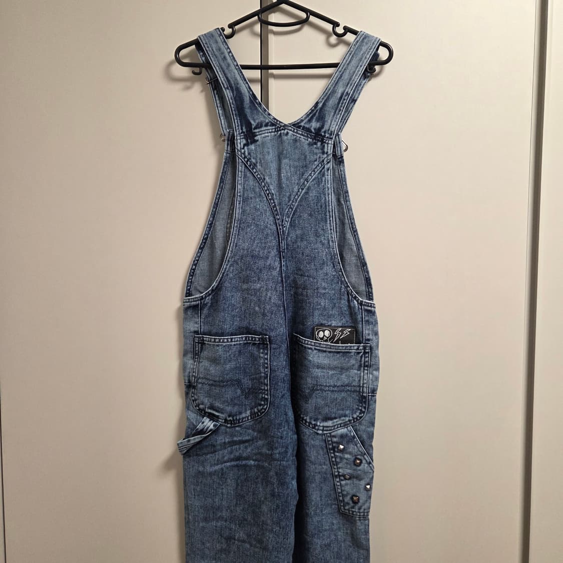 Edwin 카펜터 데님 오버롤 청바지 30-31 상품이미지6