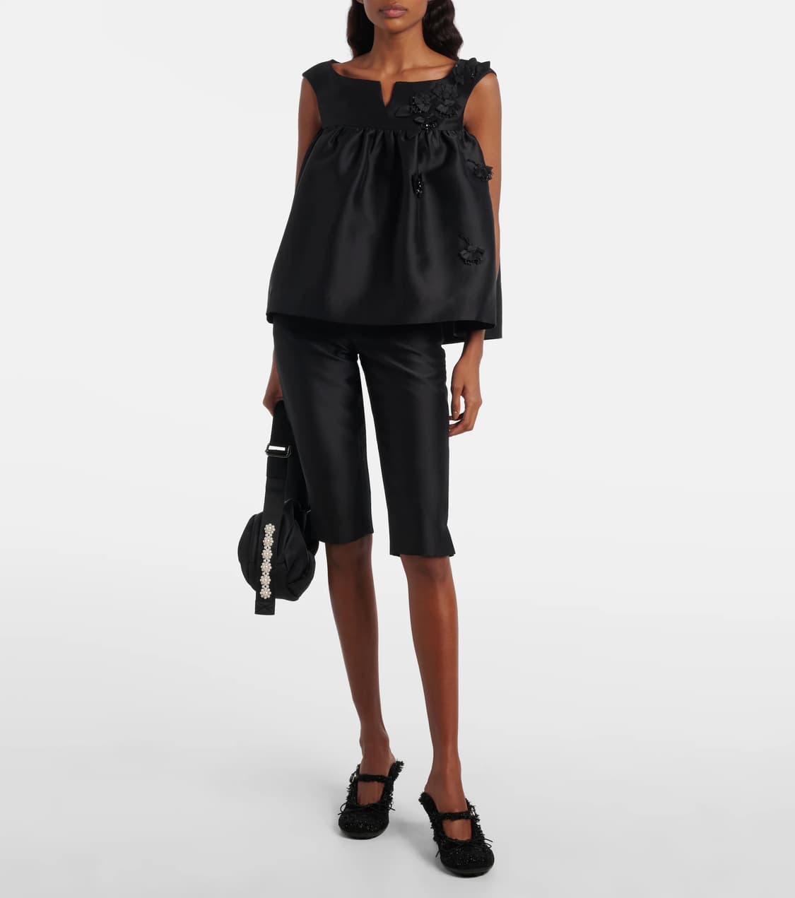 [8,10]슈슈통 25fw Notched Fluffy 슬리브리스 탑 상품이미지2