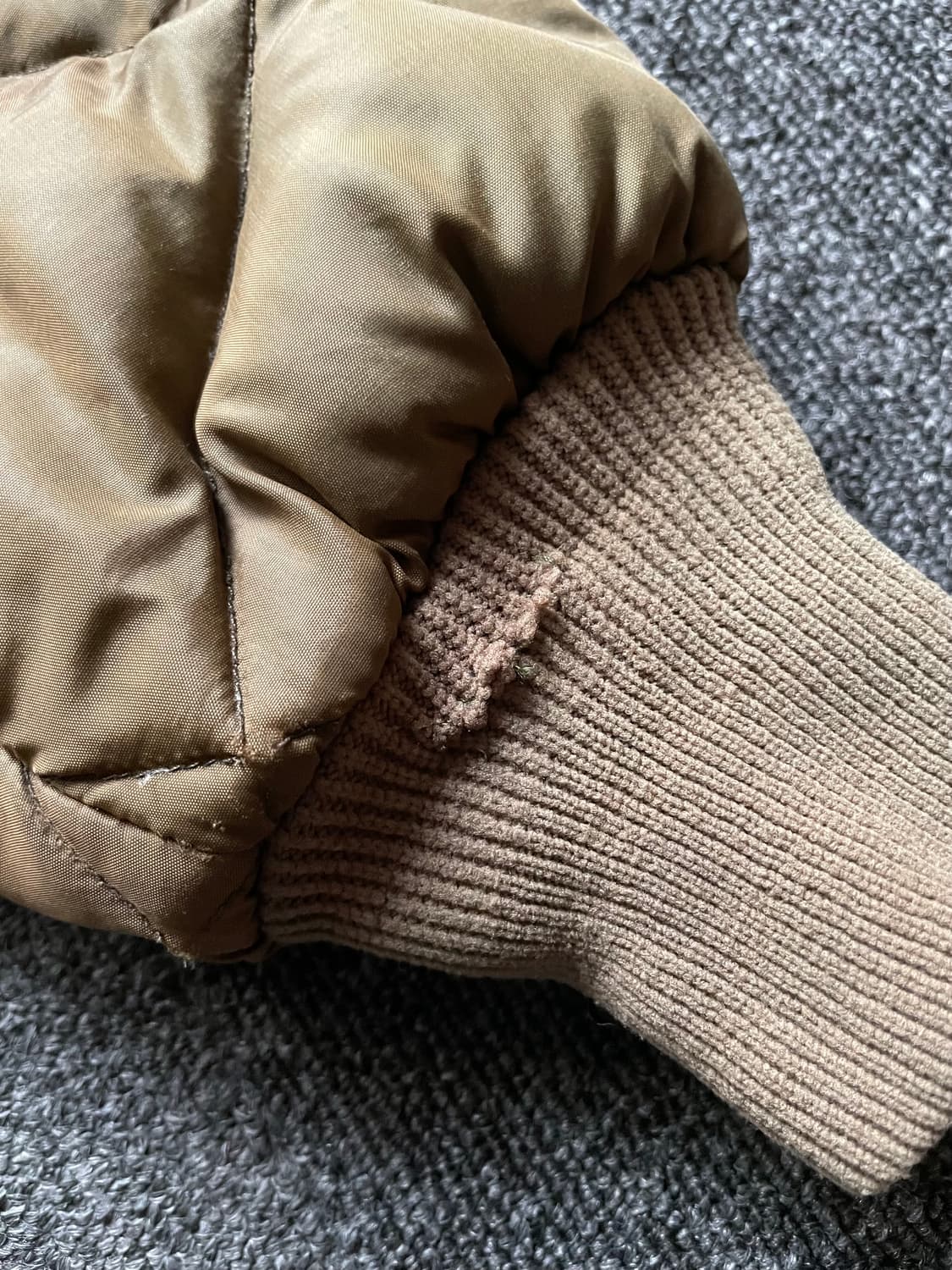 60s 빈티지 에디바우어 다운 자켓 올리브 M (카라코람스카이라이너) 상품이미지9