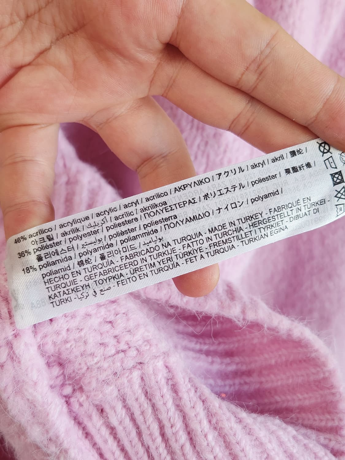 자라 하이넥 핀턱 니트 M 상품이미지4