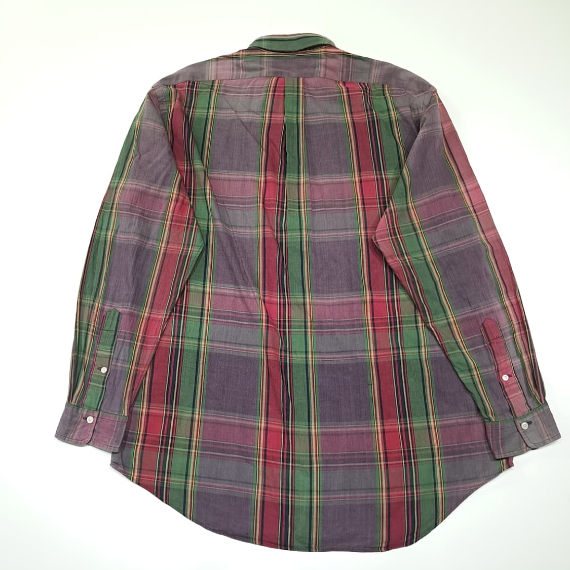 CK156 2XL 폴로 90s 빈티지 매드라스체크 버튼다운 셔츠 남방 상품이미지6